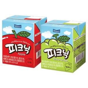 매일 피크닉 사과 200mlx24팩 + 청포도x24팩