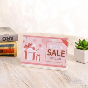 안내판 자석 아크릴 쇼케이스(15x10cm) L자 (3YEJD)