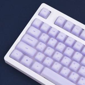 몬스타 가츠 말랑말랑 퍼플 113키 젤리 푸딩 한글 체리 실리콘 포인트 독거미 투명 키캡