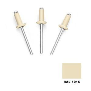 강철 블라인드 32 50PCS 페인트 산업용 리벳 RAL1015 돔형 라이트 패스너 직경 알루미늄 아이보리