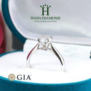 [하나다이아몬드]1캐럿 천연다이아몬드 14k 18k 결혼 프로포즈 반지 레이나 HNDR1C205
