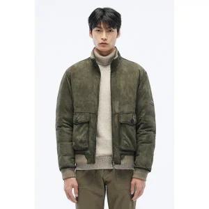 [시리즈](본점)[series;] 스웨이드구스다운 가죽점퍼 (SAUDW24501KHX)