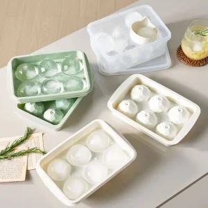 이지앤프리 크리스탈 얼음틀 6구 4종 4P 세트 (화이트+그린)