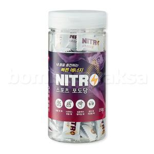 국내 생산 니트로 스포츠 포도당 캔디 100정 저혈당 무설탕 사탕 낱개포장