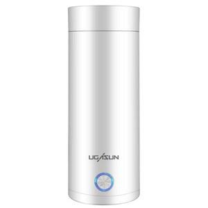 휴대용 무선 전기포트 텀블러형 물병 보온 미니 USB 소형 핑크300ML 여행용