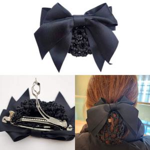 더블리본머리망 스튜어디스헤어그물망 간호사헤어정리망