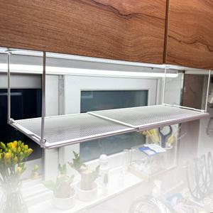 TLB 스틸넥스 싱크대 길이조절 선반 무타공 그릇 접시 정리대