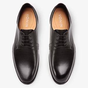보닌 천연소가죽 광폭 더비 수제구두 GK108BK