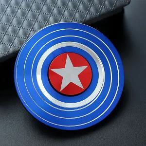 피젯 스피너 방패 캡틴 메탈 손장남감 블루 B1222