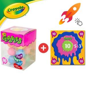 스트레스볼 크레욜라 글로블스 끈끈이볼 16개입(+전용 타겟 증정)