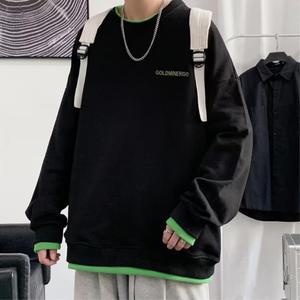 루즈핏 남학생긴팔티 캐주얼 티셔츠 면티 라운드티 T