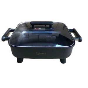 넓직한 멀티 쿠커 전골 찜 전기 1800W 대형 냄비