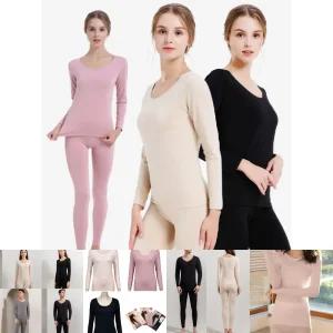 여성 3색 날씬한 스티치 기모안감 내복 셋트N02/기모/기능성/성인/빅사이즈/여자/융기모/발열/상하/스판