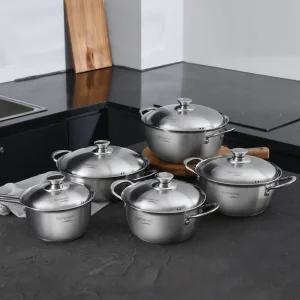 키친아트 베니 인덕션 겸용 스텐냄비 편수 양수냄비 5size