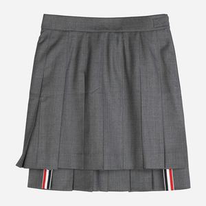 톰브라운 5F FGC402V 00626 035 드롭백 플리츠 미니 스커트 그레이