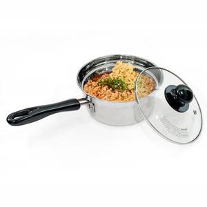 인덕션 라면냄비 스텐 편수냄비 내부 계량눈금