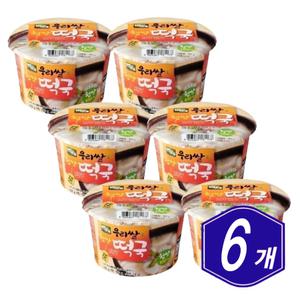 간편한 한끼 백제식품 우리쌀 햅쌀 떡국 163g x 6개 아침 식사대용 사무실 간편식 캠핑 밀키트 즉석국