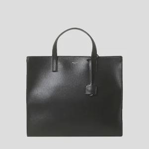 헤지스 액세서리 25FW [선물추천][15인치 노트북 수납가능] 블랙 실버로고 크로스 겸용 토트백(업그레이드