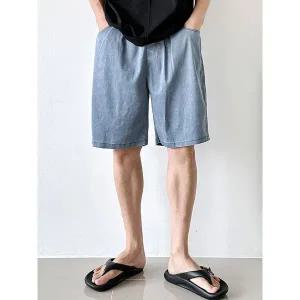 [하프클럽/]M에쉬드 워시 5부반바지 허리밴딩 시원하고 가벼운 신축성좋은