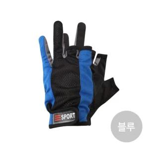 (블루) 싸파 3컷 장갑 반장갑/낚시/컷장갑/손가락/자전거/러닝/여성/등산/운동/등산용/싸이클/라이딩/레져