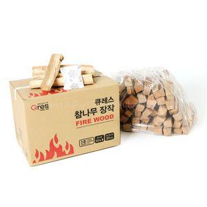 큐레스 3중 방습 국산 참나무 장작 20kg 1개