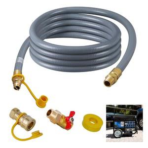 발전기용 3/4인치 천연가스 호스 NG/LP 프로판 가전 그릴 파티오 히터용 퀵 커넥트 15피트 ID CSA 인증 3년 서비스