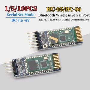 10PCS HC 05 ARDUINO HC 모듈 직렬 BLUETOOTH SERIALNET 슬레이브 통합 MASTER 트랜시버 06 COOLER 6PIN 4PIN