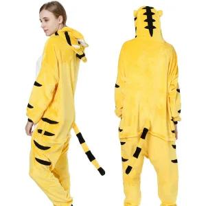 호랑이 동물잠옷 귀여운 캐릭터 수면 극세사 커플 반티 파자마룩 졸업사진코디 행사복 할로윈의상