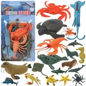 바다 생물 피규어 mk-021/학습/완구/동물/인형/장난감/미니/모형/상어/해양/문어/물고기/유치원/교구/아동