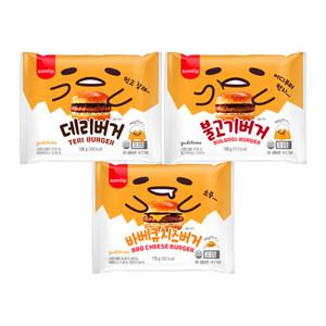 삼립 버거 3종 (데리버거/불고기/바베큐치즈) 8봉