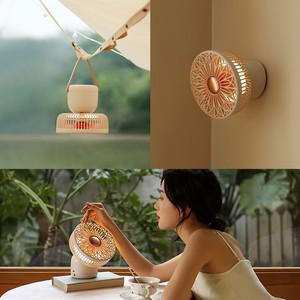 썬플라워 멀티 벽걸이형 탁상용 무선 무드등 선풍기 +리모컨