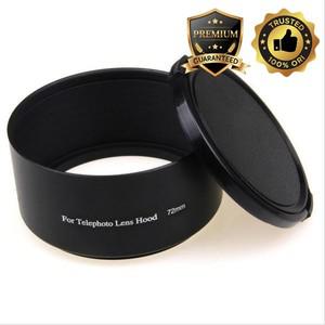 캐논 니콘 탐론 시그마 올림푸스용 텔레 메탈 렌즈 후드 및 프리 캡 49-72mm