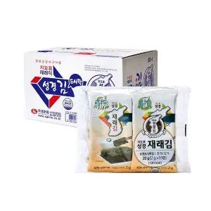 [성경김본사] 지도표성경김 미니 재래 도시락김 2g 10봉x24개 (총 240봉)