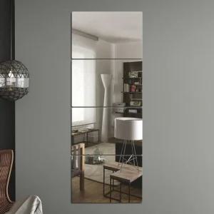 벽에 붙이는 안전 아크릴 거울 4p세트(20x30cm) (직사각)/인테리어/벽걸이/현관/부착/화장대/부착식/카페