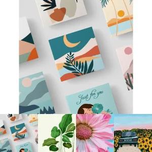 하모니 아트 DIY 유화 그리기 그림 세트 20x20/성인용/캔버스/페인팅/피포/명작/수채화/도안/색칠/컬러/