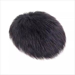 남성 부분 인모 탑커버 붙임머리 가발 정수리 헤어