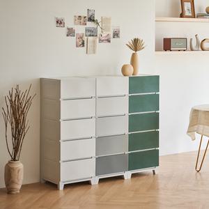 국내제작 캔버스 5단 플라스틱 서랍장 침실 옷 서랍정리함 다용도 수납함