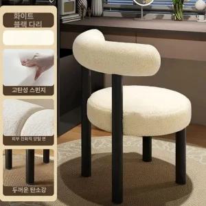 등받이 화장대의자 스툴 탁상 안방 침실 높은 인테리어