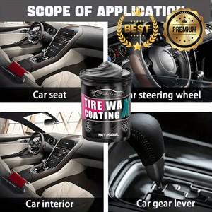 새차 가죽 부품 복원 왁스 - 검정색 실내 장식 및 대시보드 광택 방지 효과