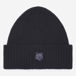 [롯데백화점]메종 키츠네 [메종키츠네] MM06111KT1022 P199/ 볼드 폭스 헤드 패치 블랙 울 비니