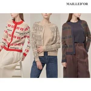 [홈쇼핑인기]마예도르 자카드 가디건+반팔니트 2종