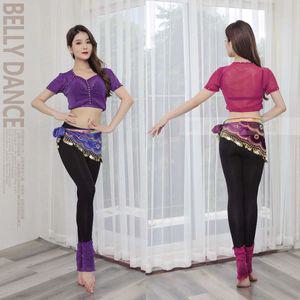 스팽글 밸리댄스복 상의 라틴 공연복 댄스티 밸리댄스