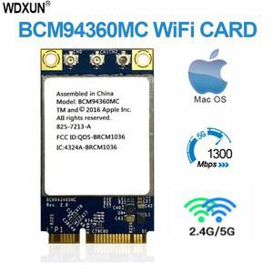 BCM94360MC 802 11AC NIRKABEL 듀얼 카트 MAC 1300MBPS 밴드 PENUH BCM94360 랩탑 FOR IN TINGGI PCI HA OS WIFI 미니