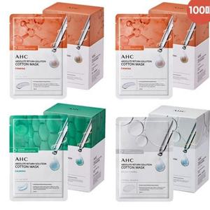 카밍마스크팩 AHC순면마스크팩 마스크 AHC 브라이트닝마스크팩 팩 100매세트 퍼밍50 카밍25 브라이트닝25