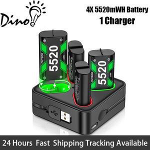 Xbox One용 충전식 배터리, Xbox 시리즈 X/S/Xbox One S/X 컨트롤러용 충전 케이블 충전기, USB/C 타입, 4X