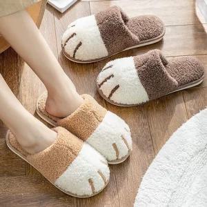 고양이 슬리퍼 실내화 귀여운 겨울 방음 보온 층간소음