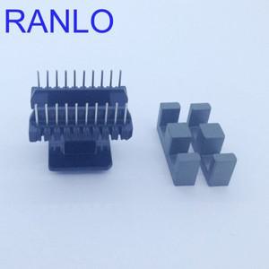 10세트 EE25 20핀 수직 변압기 보빈 프레임 PC40 N87 페라이트 코어