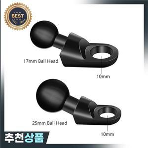오토바이 백미러 홀더 마운트 볼 헤드 어댑터 고정 베이스 10mm  1 인치 홀