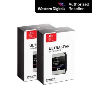 공식판매원 WD ULTRASTAR HA340 3.5 6TB 7200RPM 2PACK HDD 하드디스크 WUS721206BLE604