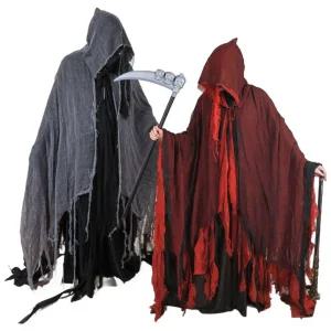 할로윈 사신 코스프레 분장 망토 로브 마법사 세트 유령
